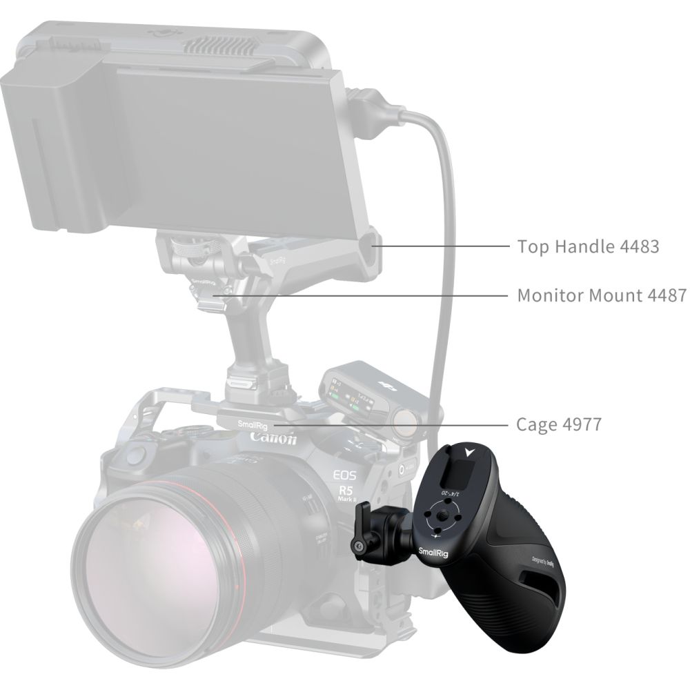 SmallRig 5160 Rotating Side Handle with NATO Clamp