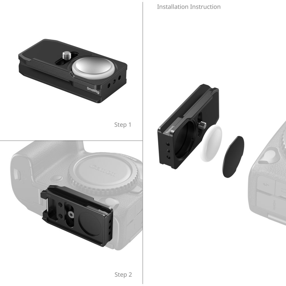 SmallRig MD5424 Arca-Swiss Mount Plate for AirTag for Canon