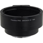 Fotodiox Pro Lens Mount adapter - Bronica S SLR Lens to Nikon F Mount SLR Camera Body