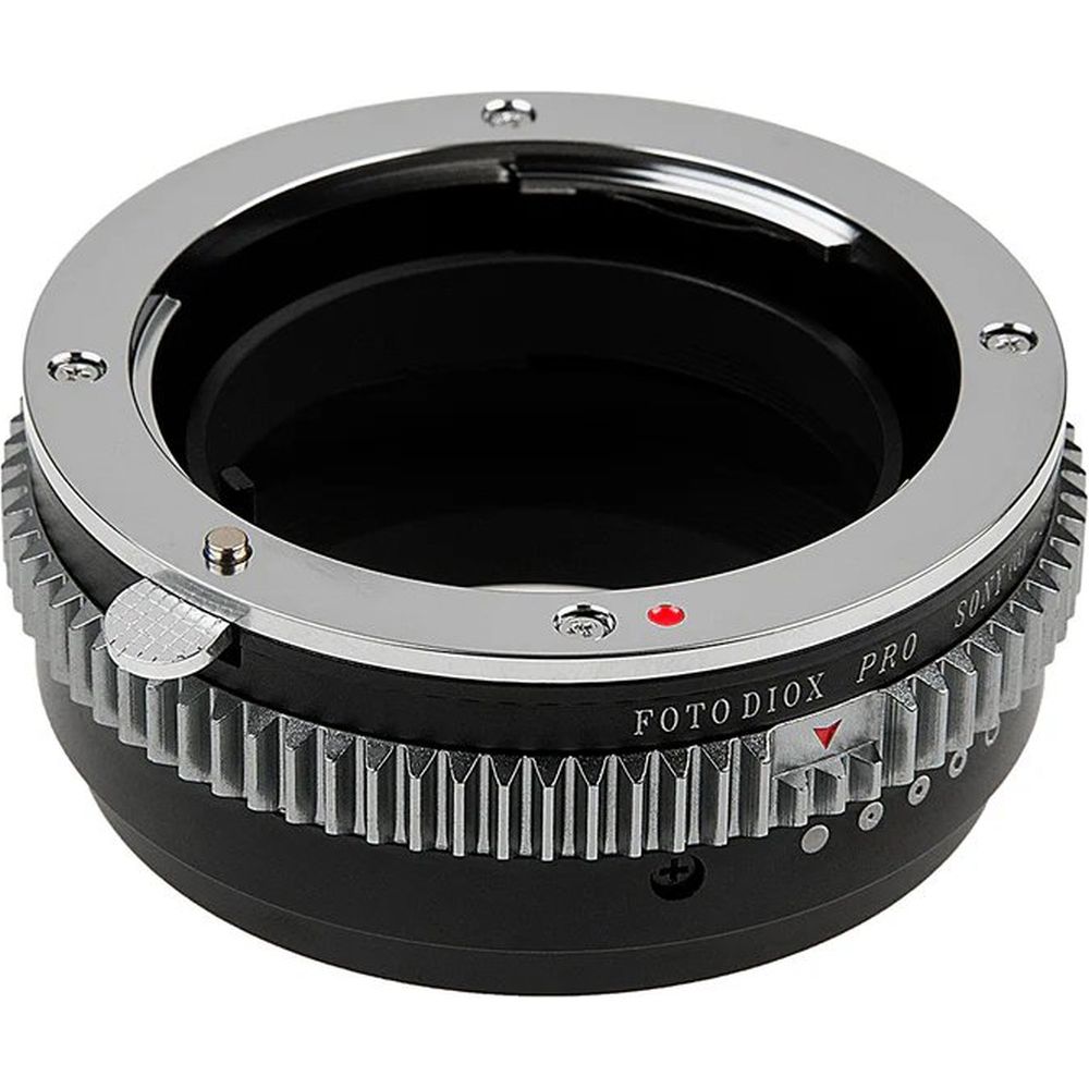 Fotodiox Pro Lens Mount adapter - Sony Alpha A-Mount DSLR Lens to Sony Alpha E-Mount Mirrorless Camera Body with Built-In Aperture Control Dial
