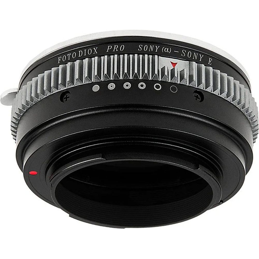 Fotodiox Pro Lens Mount adapter - Sony Alpha A-Mount DSLR Lens to Sony Alpha E-Mount Mirrorless Camera Body with Built-In Aperture Control Dial