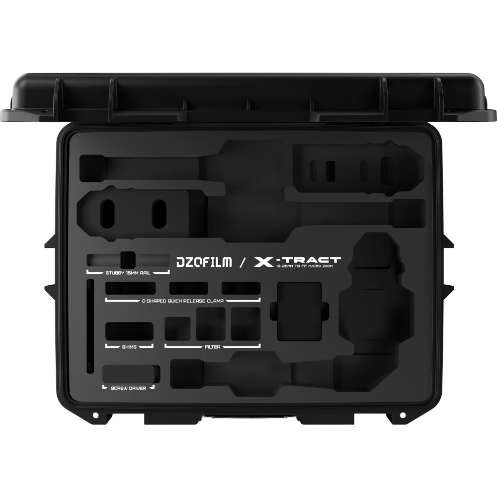 DZOFilm X-tract 18-28mm 0/90/360 degrees One R-Unit Black Case 3pcs PL mount (meter)