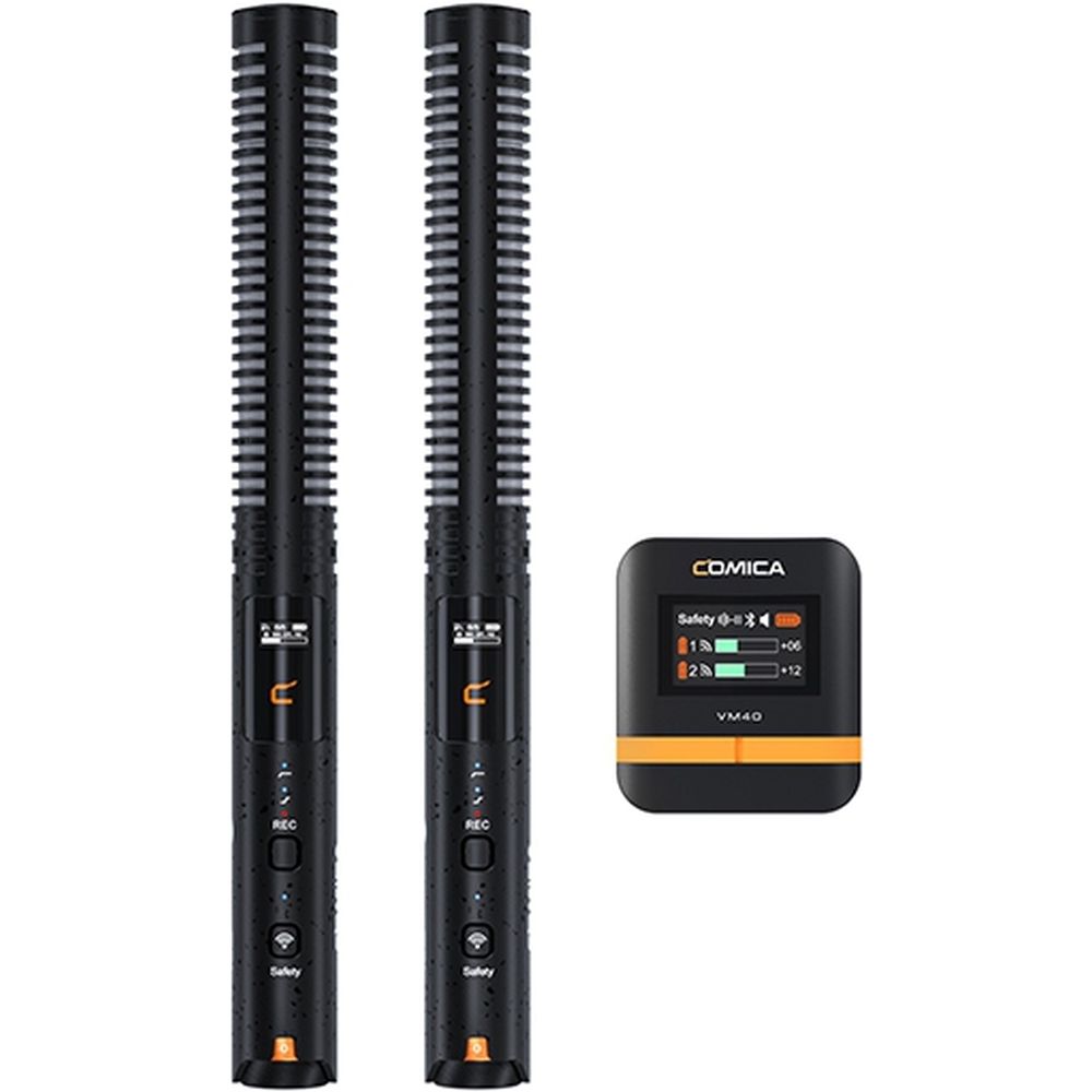 Comica VM40COMBO Wireless shotgun microphone Dual Channel+32GB onboard rec.