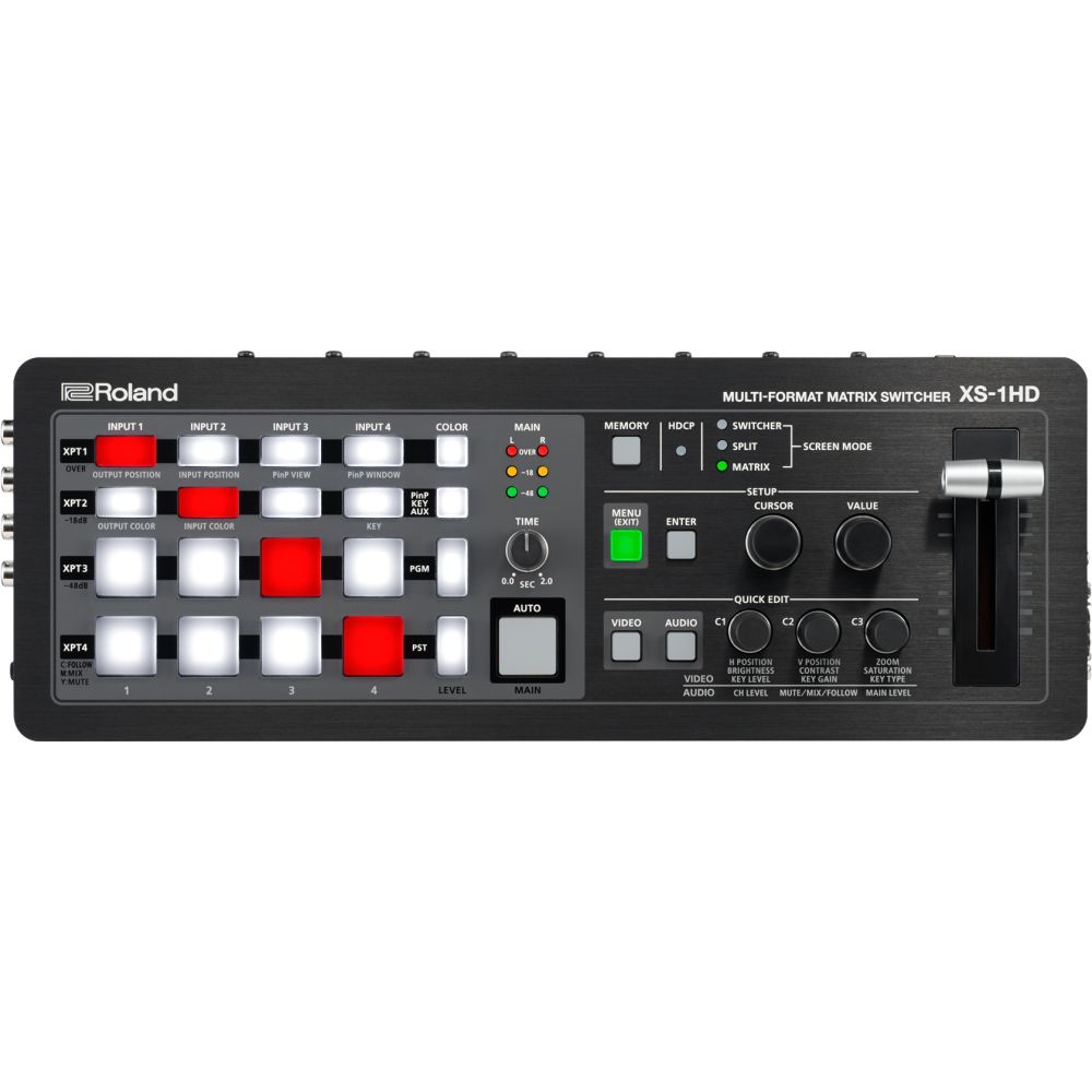 Roland XS-1HD multi-format matrix switcher with HDMI i/o & 3 operation modes