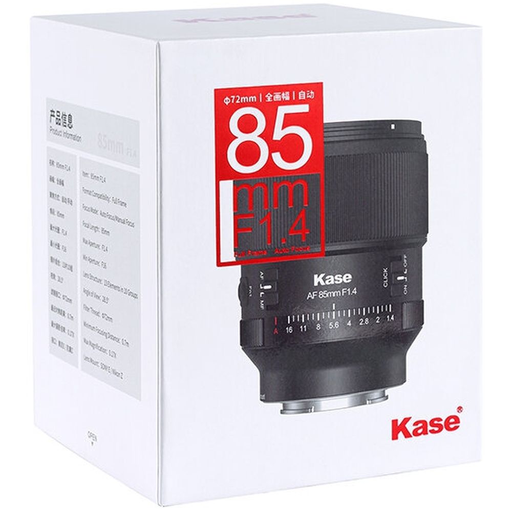 Kase Lens 85mm f/1.4 AF Fuji X