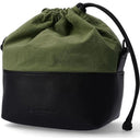 Artisan & Artist ACAM CP210 camera pouch leather/fabric zwart-kaki