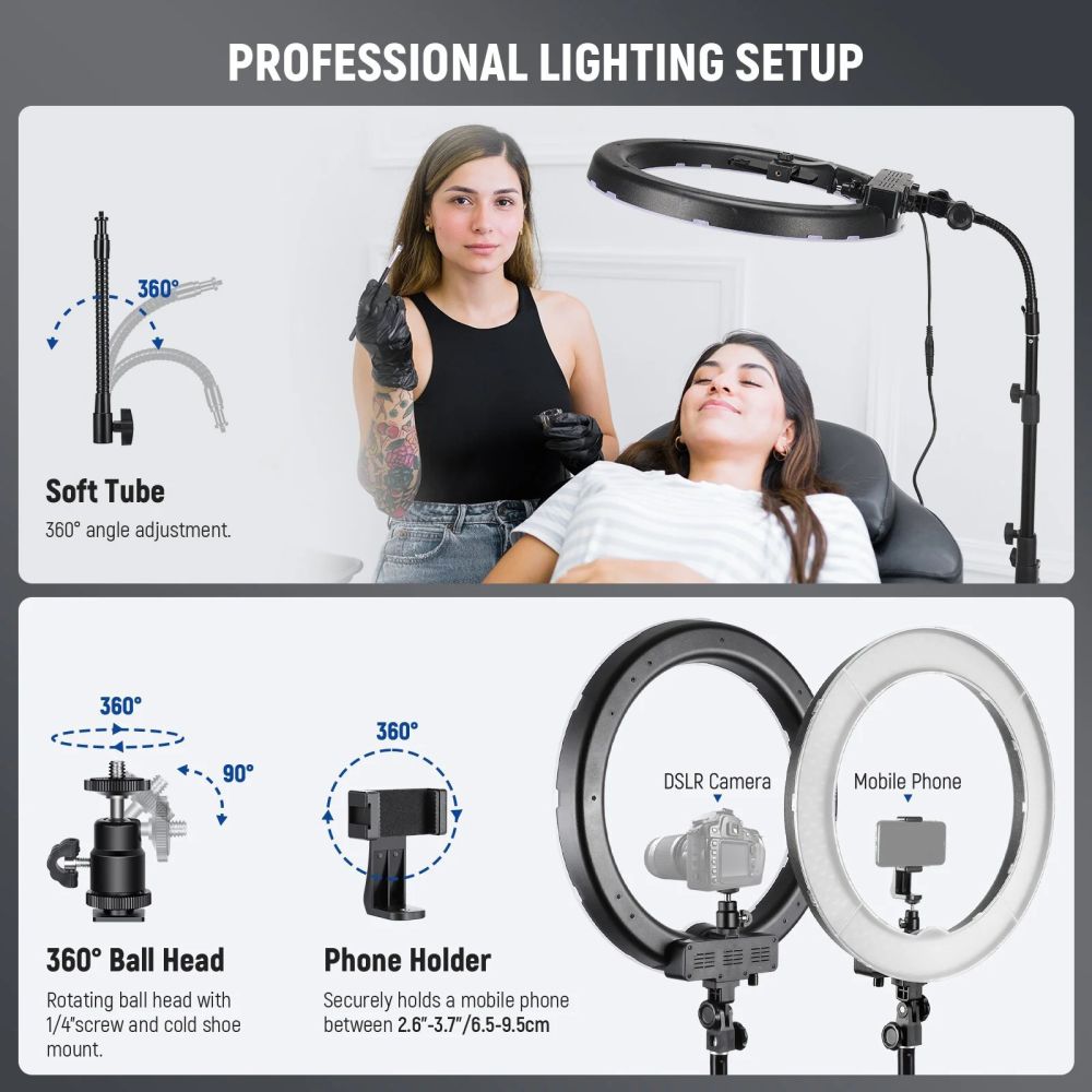 Neewer RL-18 18" Bi-Color LED ring light incl. stand
