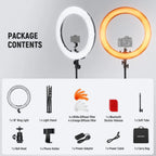 Neewer RL-18 18" Bi-Color LED ring light incl. stand