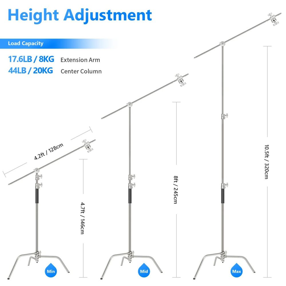 Neewer SC320 premium C-stand with extension arm