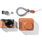 SmallRig 5385 Leather Case Kit for Canon PowerShot V1, brown