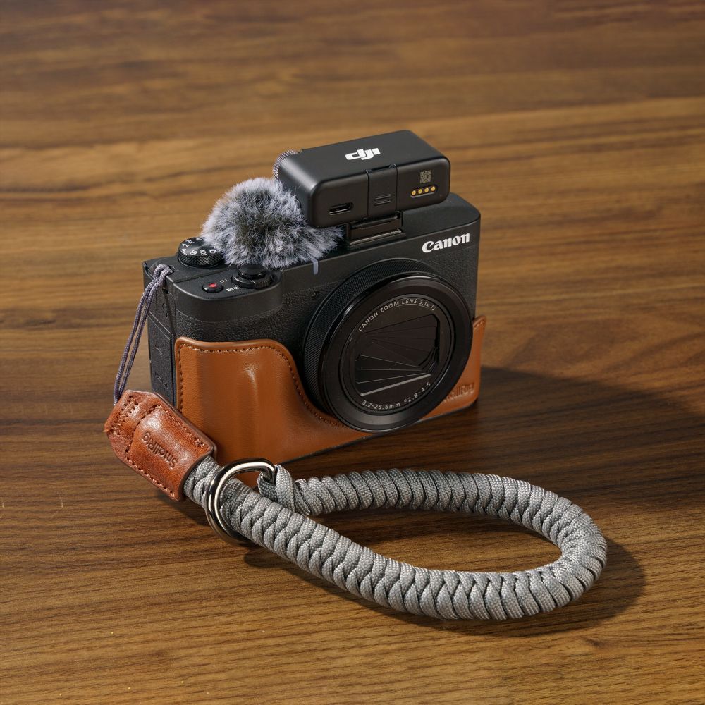 SmallRig 5385 Leather Case Kit for Canon PowerShot V1, brown