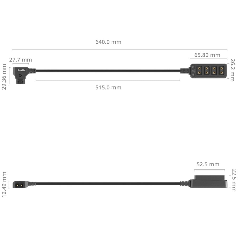 SmallRig 4831 D-Tap 1-to-4 Power Cable