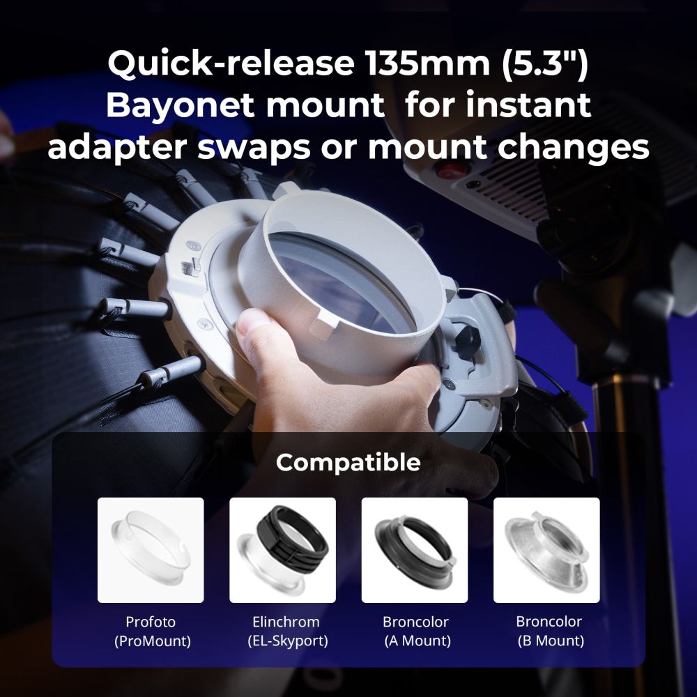 SmallRig 5396 FP-60 Quick-Setup Folding Parabolic Softbox