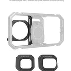SmallRig 5277 67mm Threaded Filter Adapter with Detachable Sunhoods for Universal Phone Cage (4299B)