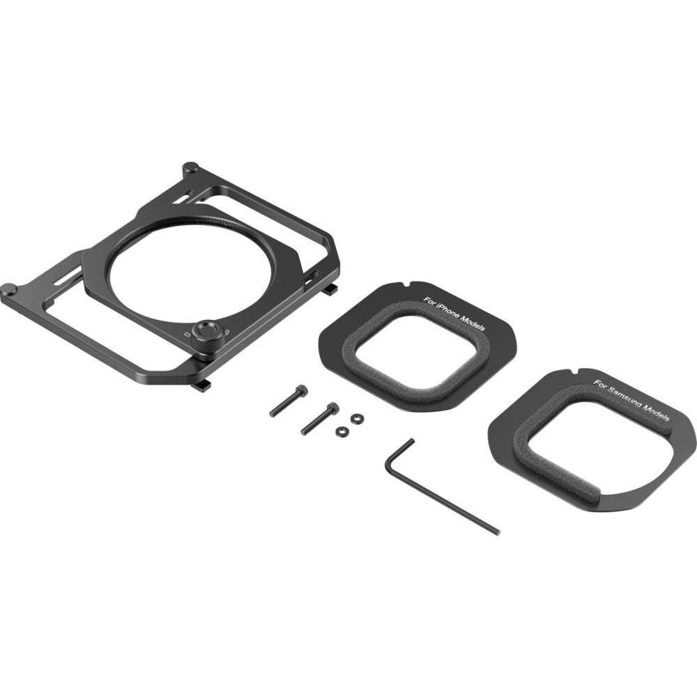 SmallRig 5277 67mm Threaded Filter Adapter with Detachable Sunhoods for Universal Phone Cage (4299B)