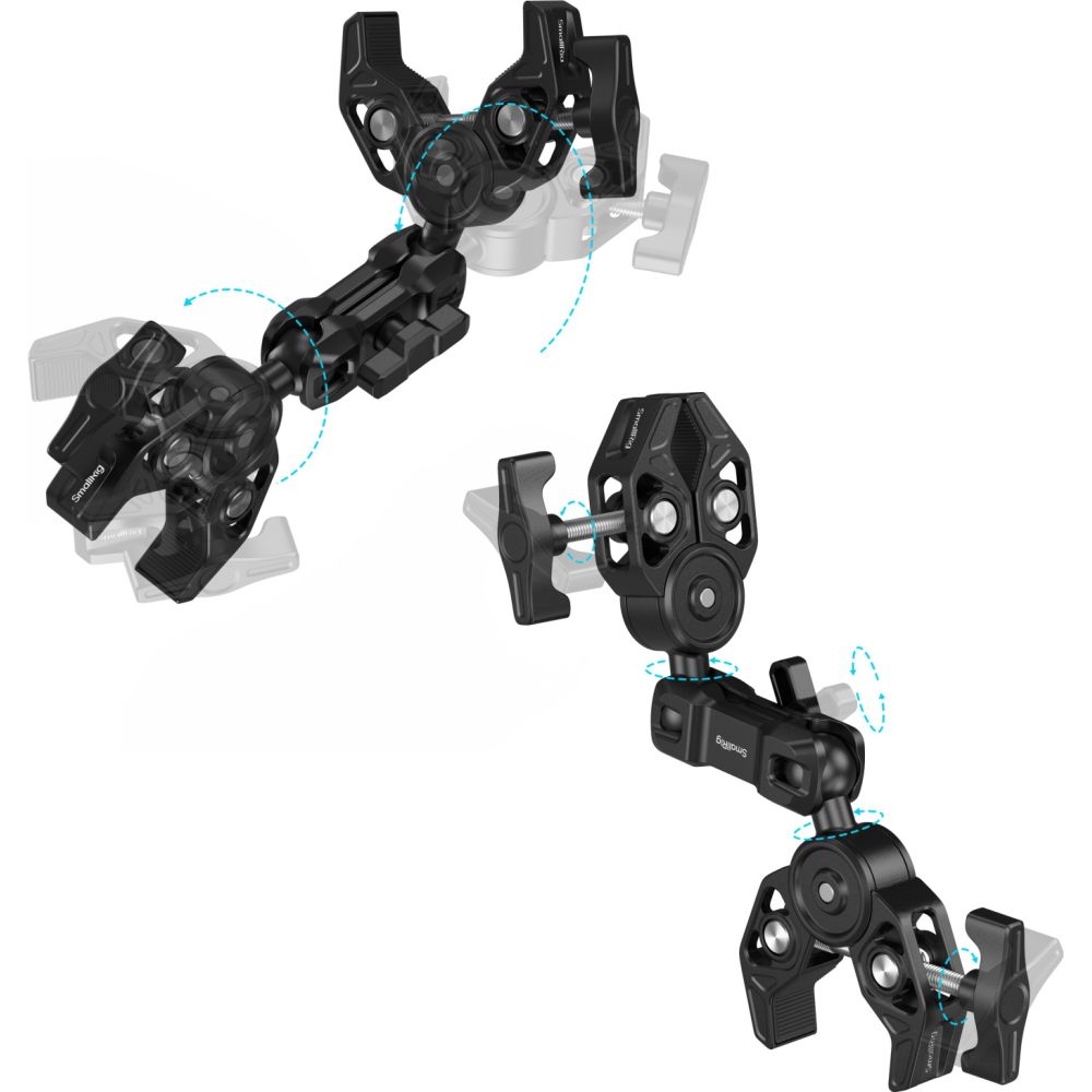 SmallRig 5453 Double Super Clamp with Magic Arm