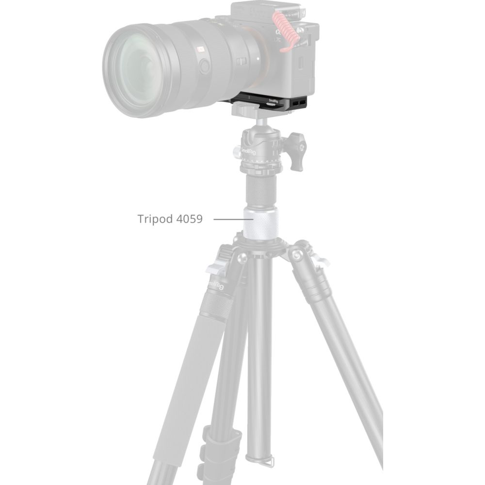 SmallRig 5481 Baseplate with Airtag Slot for Sony Alpha 7C II / Alpha 7CR, black