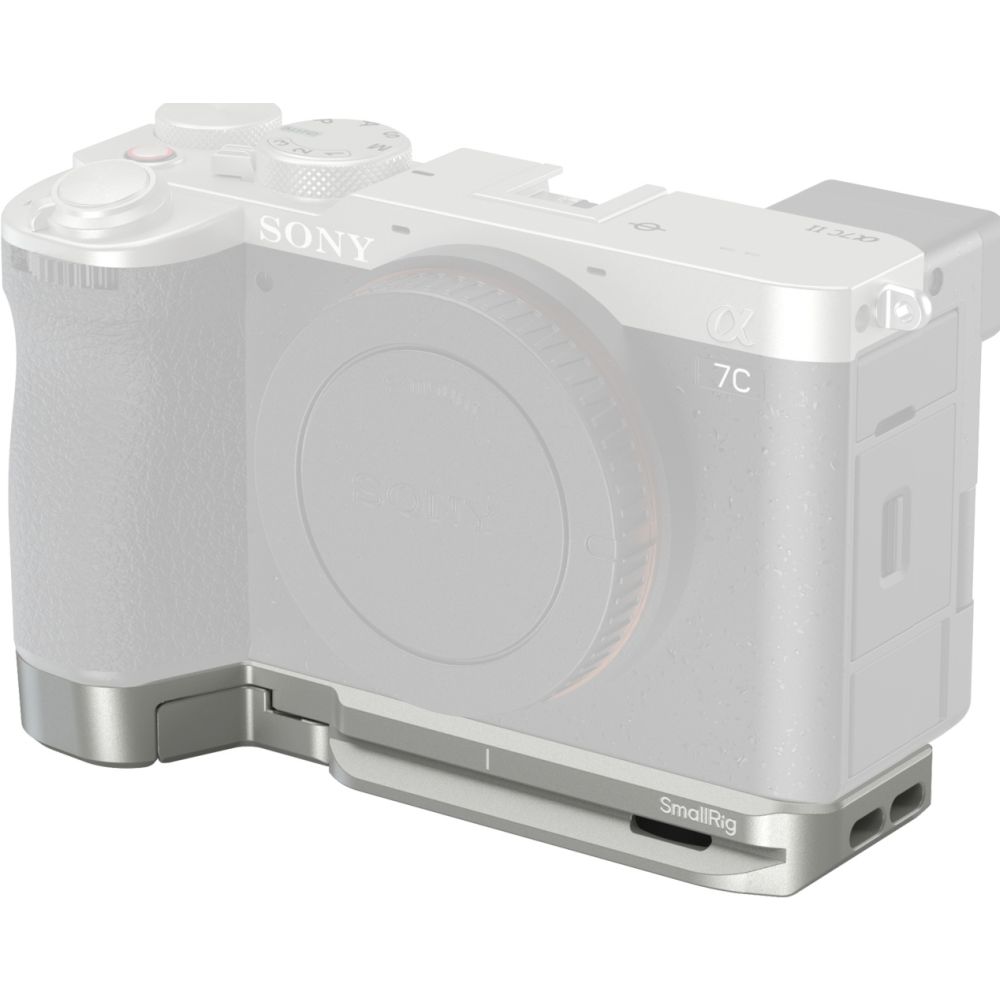 SmallRig 5482 Baseplate with Airtag Slot for Sony Alpha 7C II / Alpha 7CR, silver
