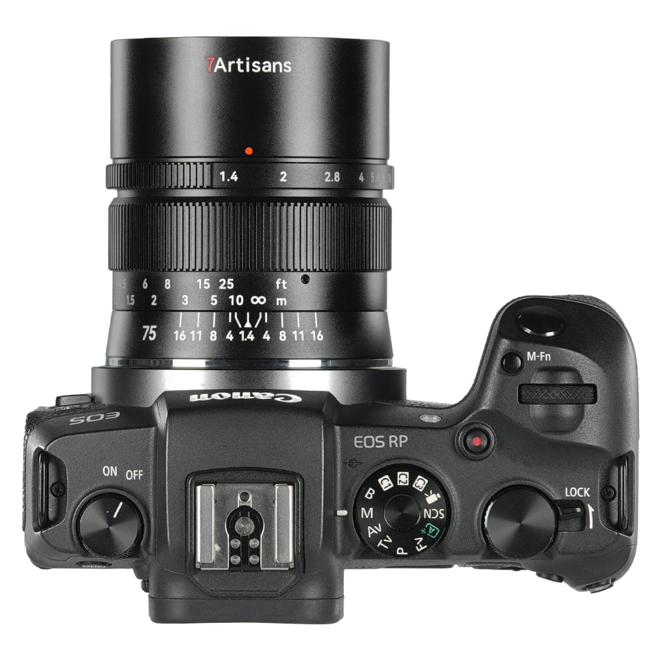 7artisans 75mm f/1.4 Canon RF - Black