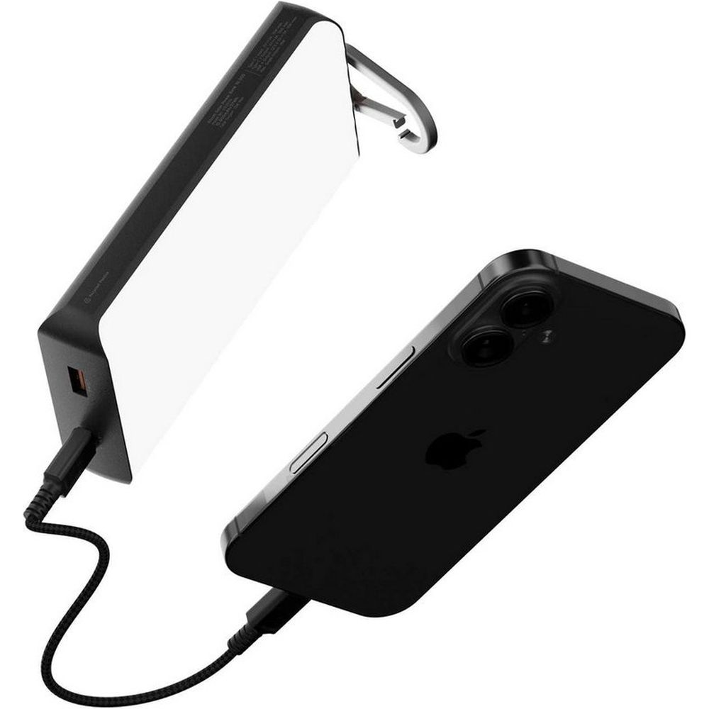 Xtorm Powerbank 15W Go2 Solar 10,000 mAh with flashlight, Charcoal Black