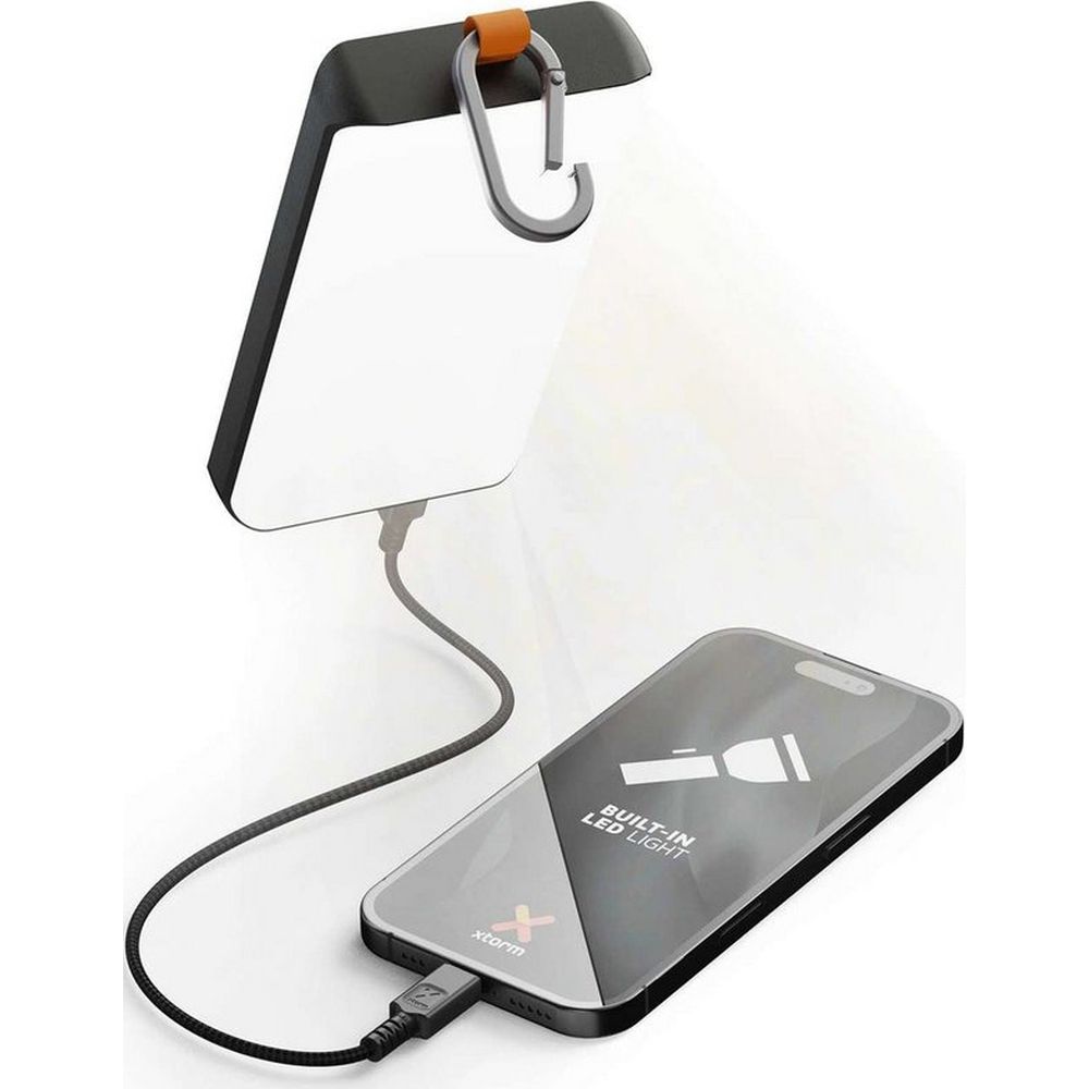 Xtorm Powerbank 15W Go2 Solar 10,000 mAh with flashlight, Charcoal Black
