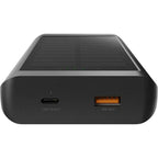 Xtorm Powerbank 15W Go2 Solar 10,000 mAh with flashlight, Charcoal Black