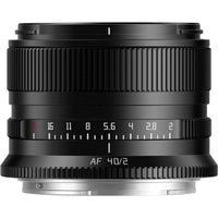 TTArtisan AF 40mm f/2 Sony E-mount black