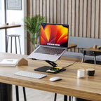 Alogic Elite Power laptop stand with wireless charger