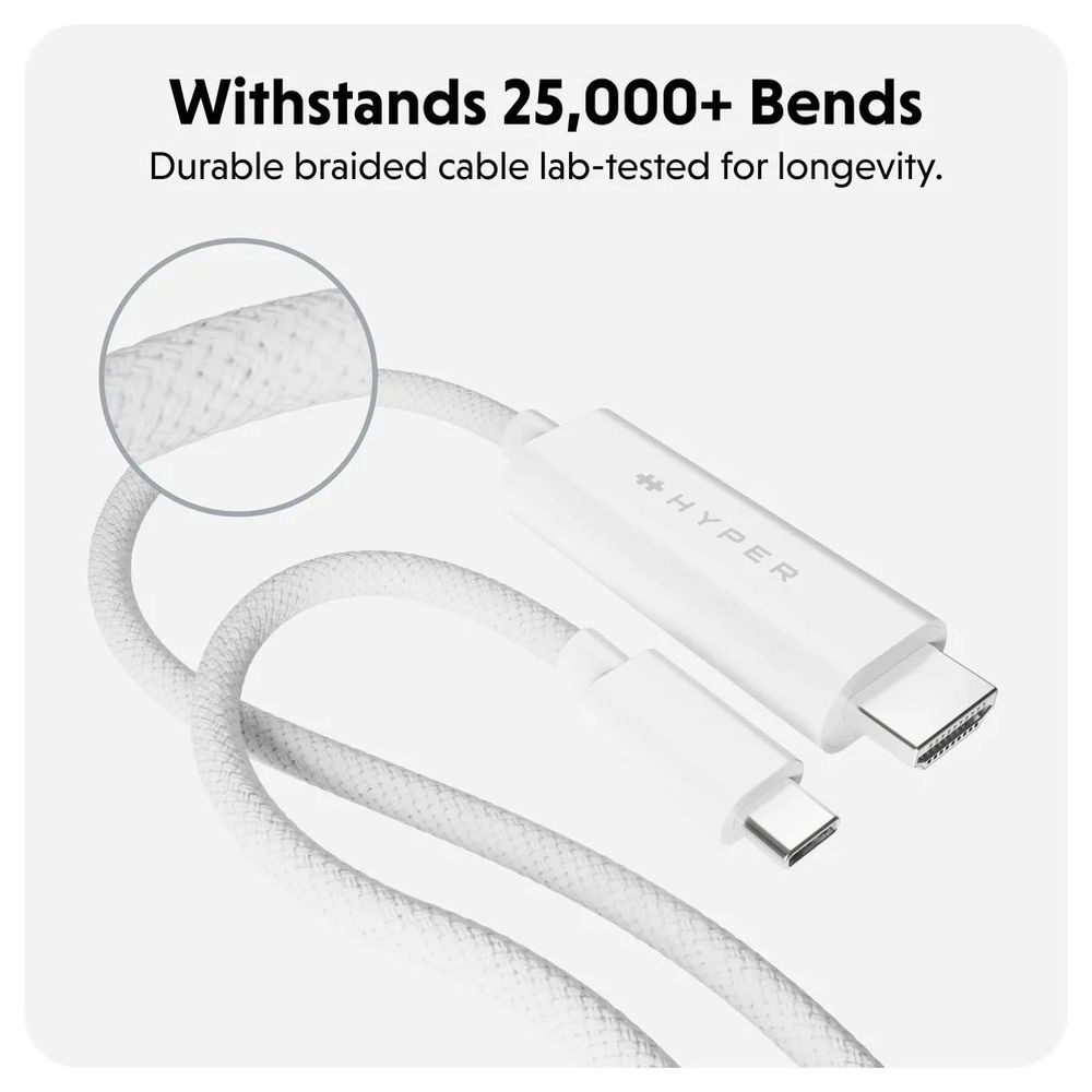 Hyper HyperDrive USB-C to HDMI cable (4K60Hz/2.5m)