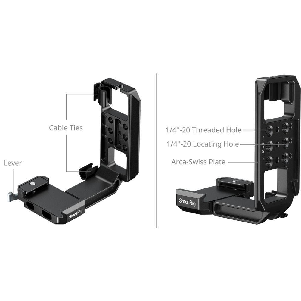 SmallRig 5594 Vertical Mount Plate for Cage with Arca-Type Plate
