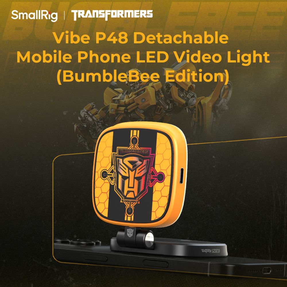 SmallRig 5513 Vibe P48 Detachable Mobile Phone LED Video Light "BumbleBee Edition"