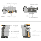 SmallRig 5518 "HawkLock" Quick Release Cage Kit for Sony Alpha 7R V / Alpha 7 IV / Alpha 7S III (Advanced Edition) "BumbleBee Edition"