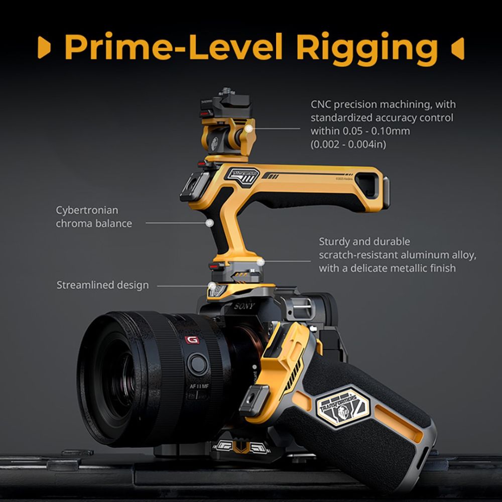 SmallRig 5518 "HawkLock" Quick Release Cage Kit for Sony Alpha 7R V / Alpha 7 IV / Alpha 7S III (Advanced Edition) "BumbleBee Edition"