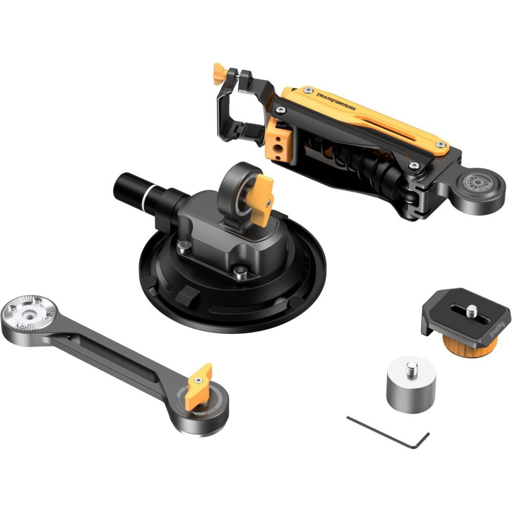 SmallRig 5528 Mini Shock Absorber Arm for DJI Osmo Pocket 3 / GoPro HERO13 / Insta360 X4 "BumbleBee Edition"
