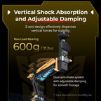 SmallRig 5528 Mini Shock Absorber Arm for DJI Osmo Pocket 3 / GoPro HERO13 / Insta360 X4 "BumbleBee Edition"