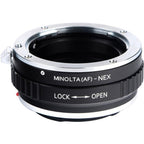 K&F Lens Adapter Sony Alpha A en Minolta AF - Sony E-Mount