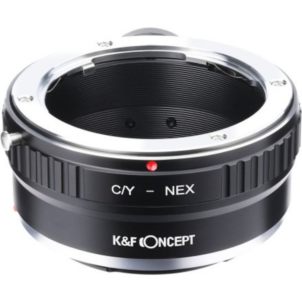 K&F Lens Adapter Contax Yashica - E-Mount with statief-mount