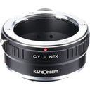 K&F Lens Adapter Contax Yashica - E-Mount with statief-mount