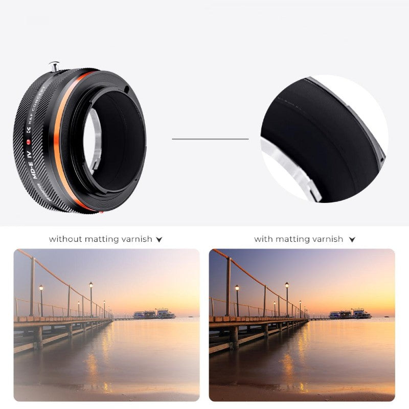 K&F Lens Adapter Minolta MD - Sony E-Mount (IV PRO)