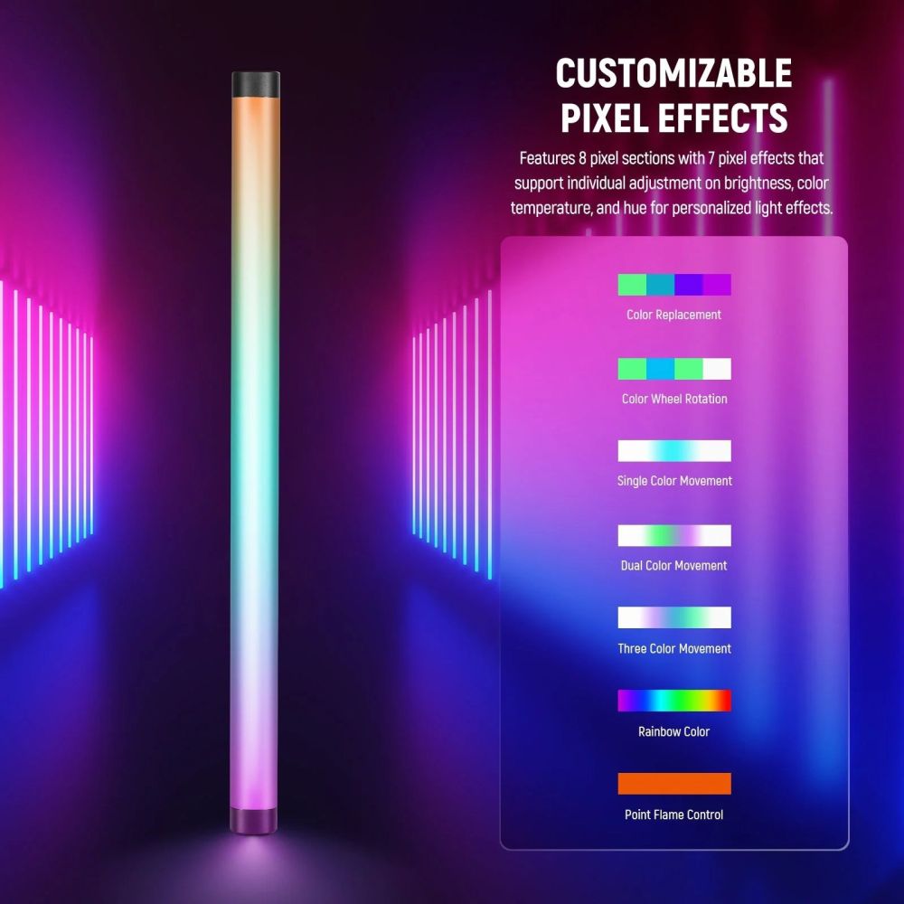 Neewer TL60C 20W RGB LED light stick