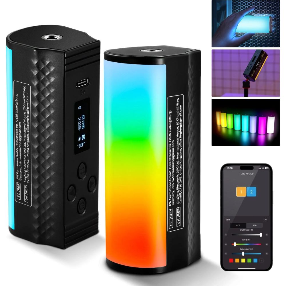 Neewer TL98C 6W magnetic RGB tubelight 108cm