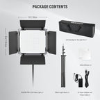 Neewer 660 PRO II 2x 50W RGB LED light kit incl. stands and carry bag