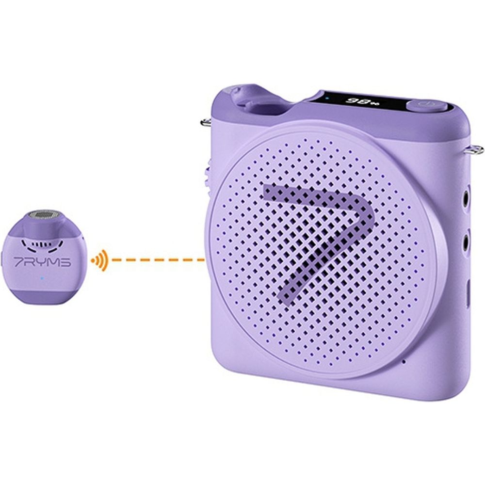 7Ryms Presentation speaker with wireless microphone - purple