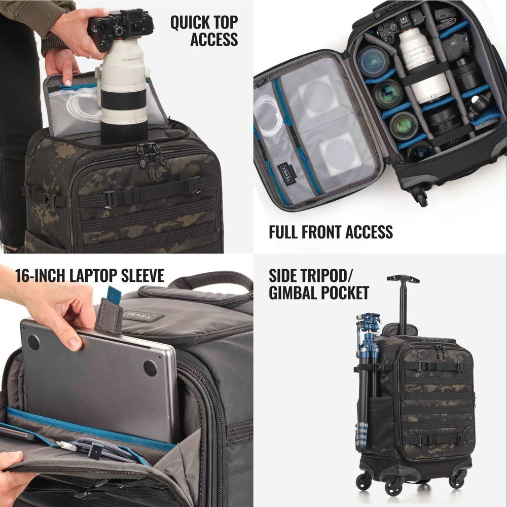 Tenba Axis V2 28L Roller Backpack - MultiCam black