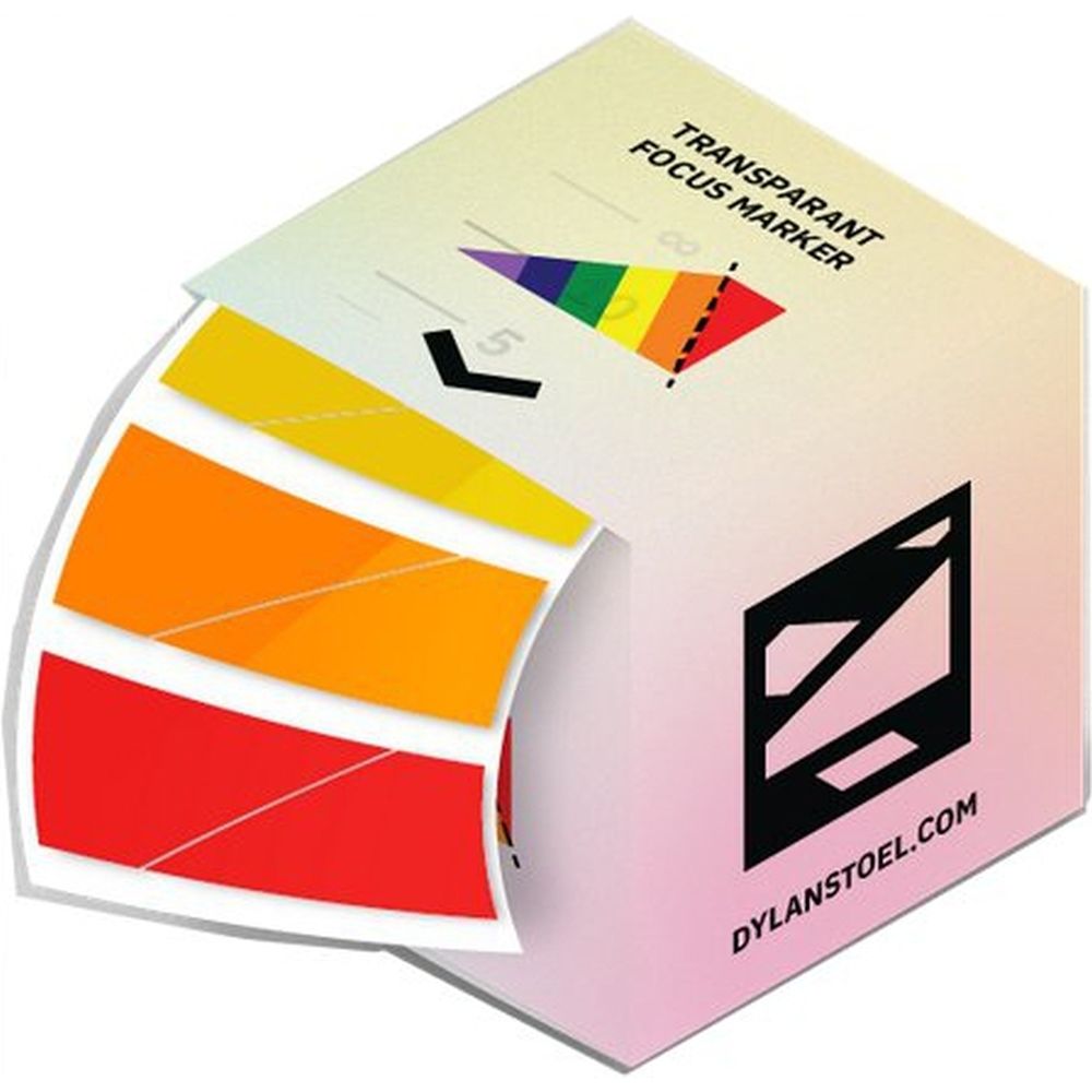 Dylan Stoel Transparent Rainbow Focus Markers 100 pieces