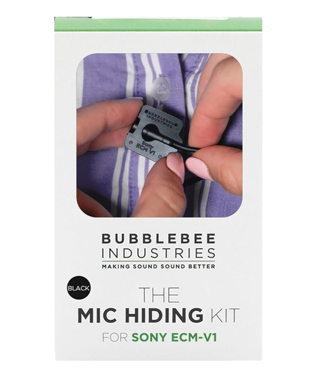 Bubblebee The Mic Hiding Kit For Sony ECM-V1, Black