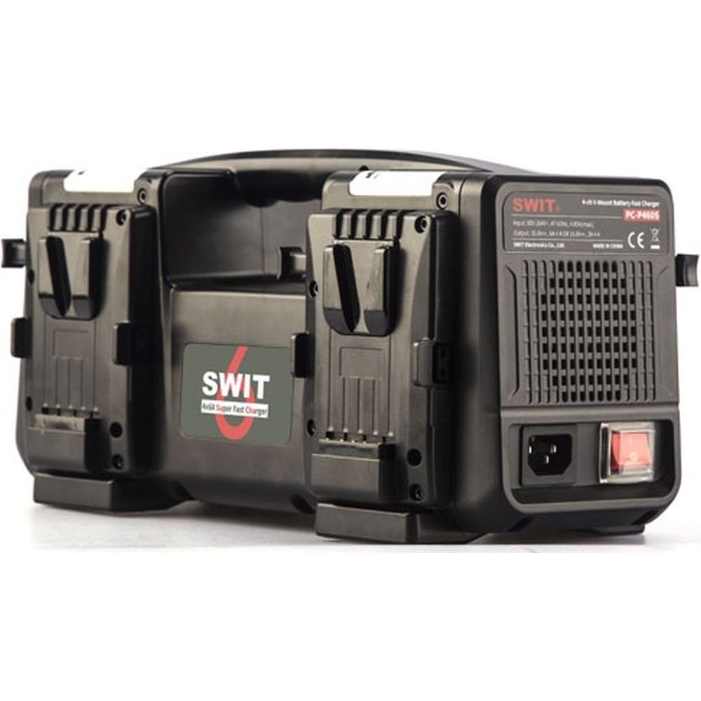 SWIT 4ch x max 6A Top Fast Simultaneous 14V/28V Charger V-mount