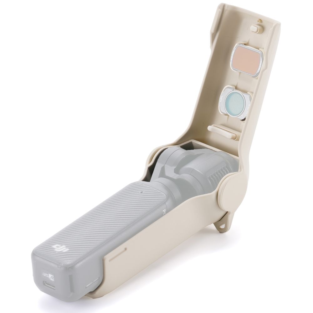 Tilta Protective Travel Case with Wrist Strap Kit for DJI Osmo Pocket 3 - Cream White