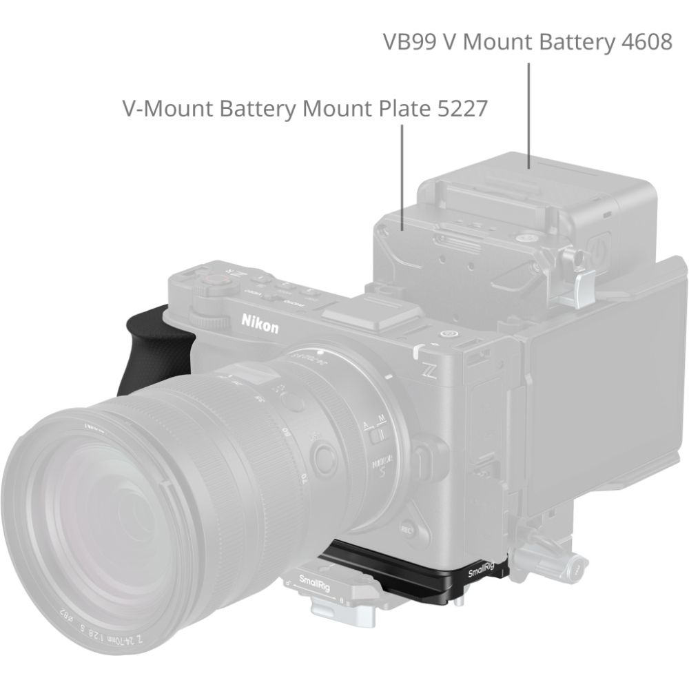 SmallRig 5466 L-Shaped Mount Plate with Silicone Handle for Nikon ZR