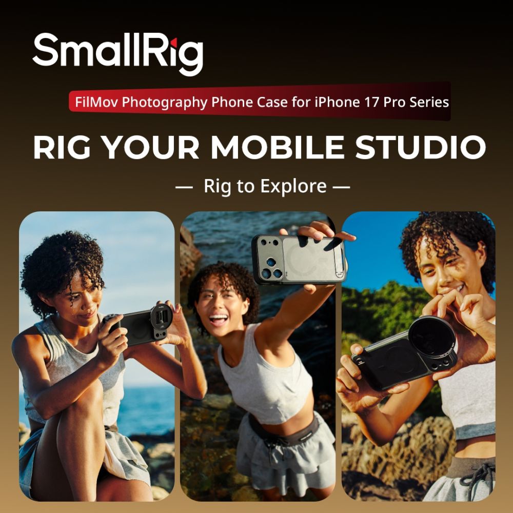 SmallRig 5549 FilMov Lightweight Photography Phone Case for iPhone 17 Pro, black